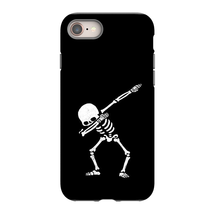 iPhone 8 StrongFit Dabbing Skeleton Dab Pose Hip Hop Skull by Vó Maria