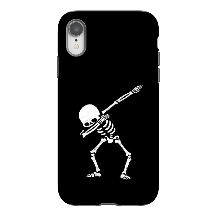 iPhone Xr StrongFit Dabbing Skeleton Dab Pose Hip Hop Skull by Vó Maria