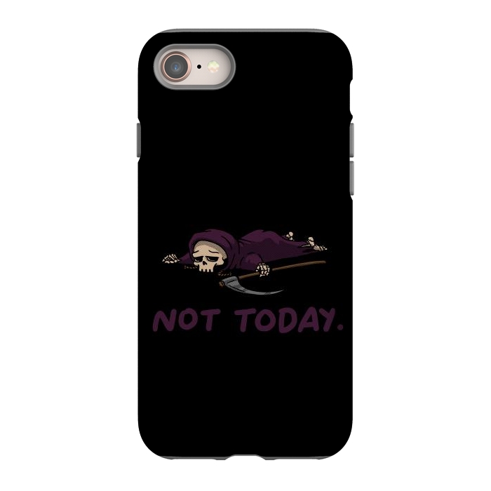 iPhone 8 StrongFit Not Today Death Tired Reaper by Vó Maria