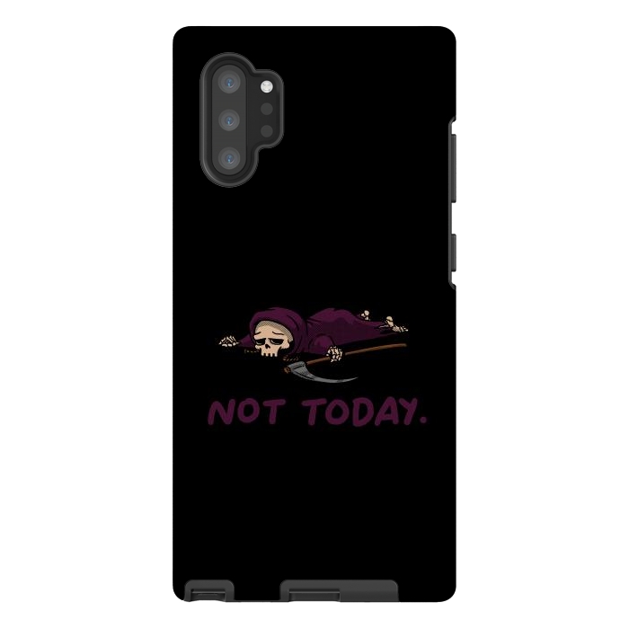 Galaxy Note 10 plus StrongFit Not Today Death Tired Reaper by Vó Maria