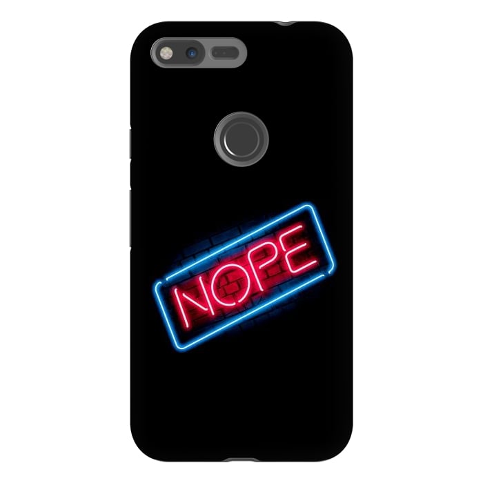 Pixel XL StrongFit Nope - Neon Lights by Vó Maria
