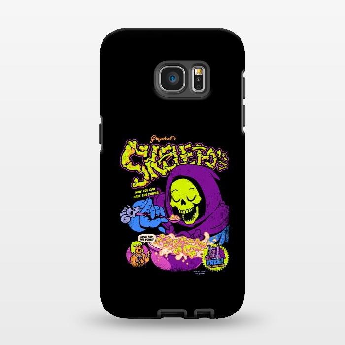 Galaxy S7 EDGE StrongFit Skelet-O's - Grayskull Cereal by Vó Maria