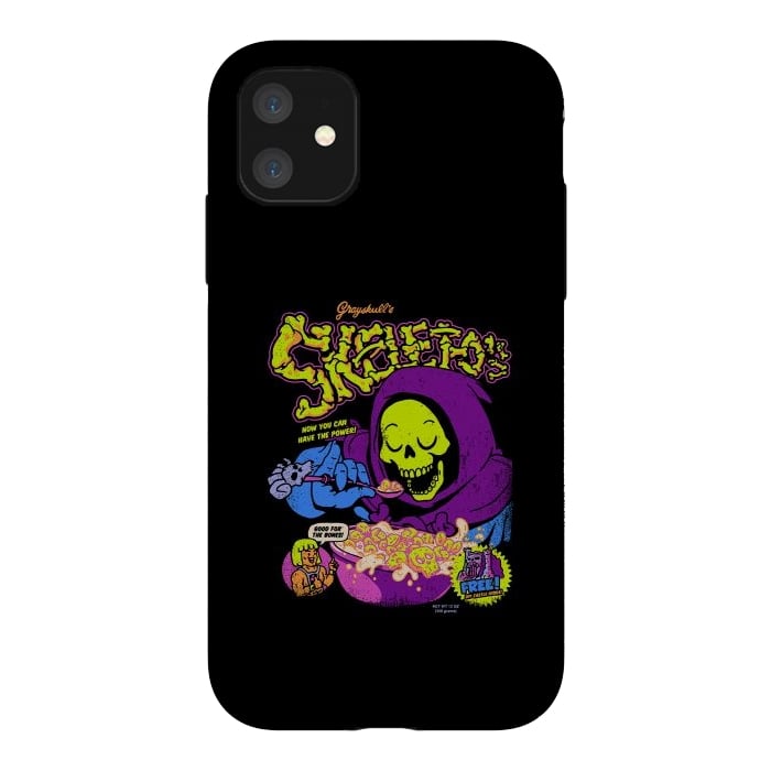 iPhone 11 StrongFit Skelet-O's - Grayskull Cereal by Vó Maria