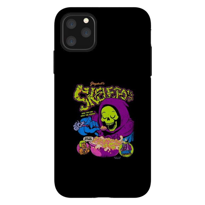 iPhone 11 Pro Max StrongFit Skelet-O's - Grayskull Cereal by Vó Maria