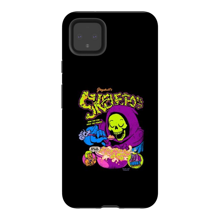 Pixel 4XL StrongFit Skelet-O's - Grayskull Cereal by Vó Maria