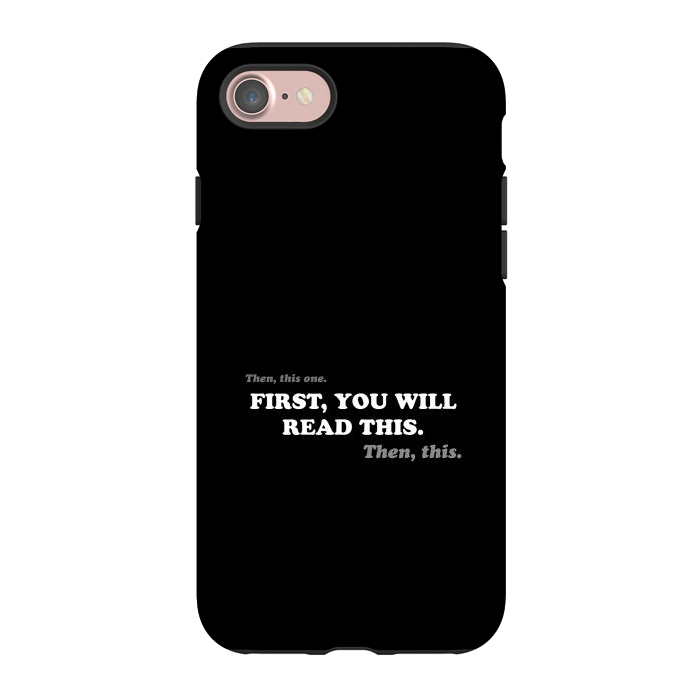 iPhone 7 StrongFit Don't Read - Funny Book Lover by Vó Maria
