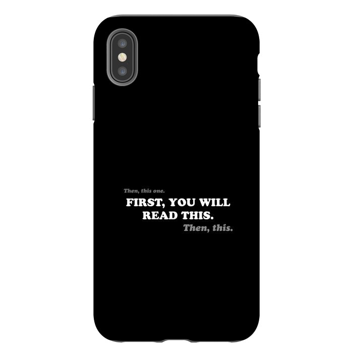 iPhone Xs Max StrongFit Don't Read - Funny Book Lover by Vó Maria