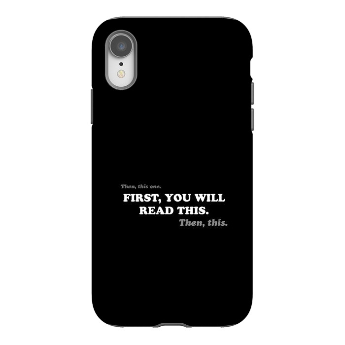 iPhone Xr StrongFit Don't Read - Funny Book Lover by Vó Maria