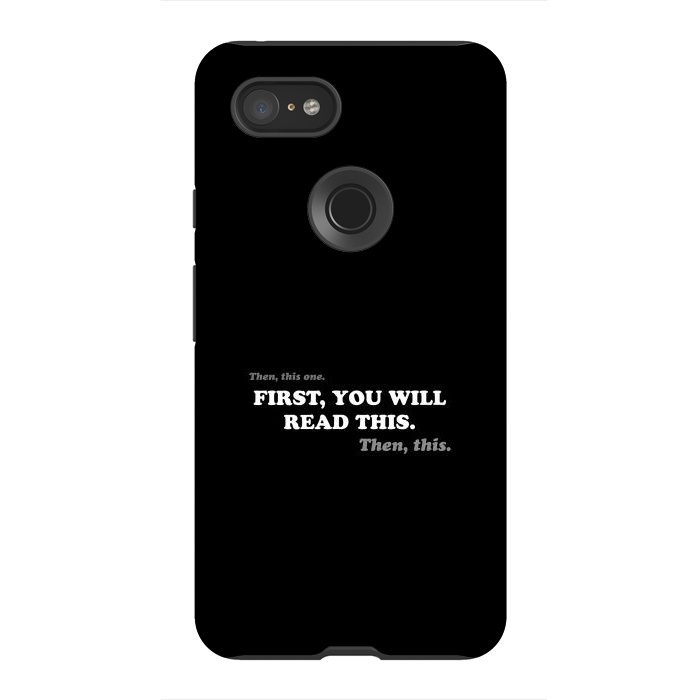 Pixel 3XL StrongFit Don't Read - Funny Book Lover by Vó Maria