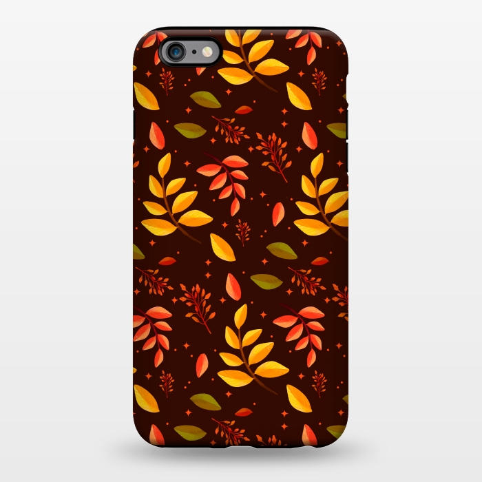 iPhone 6/6s plus StrongFit AUTUMN LEAVES PATTERN by MALLIKA