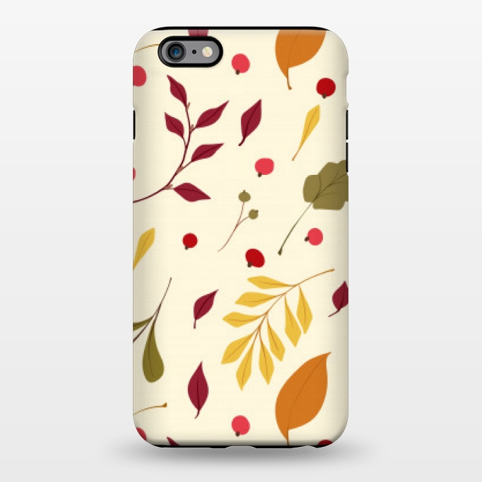 iPhone 6/6s plus StrongFit subtle autumn leaves pattern by MALLIKA