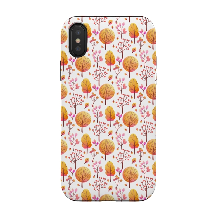 iPhone Xs / X StrongFit autumn forest by MALLIKA