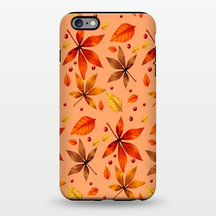 iPhone 6/6s plus StrongFit metallic autumn fall leaves by MALLIKA