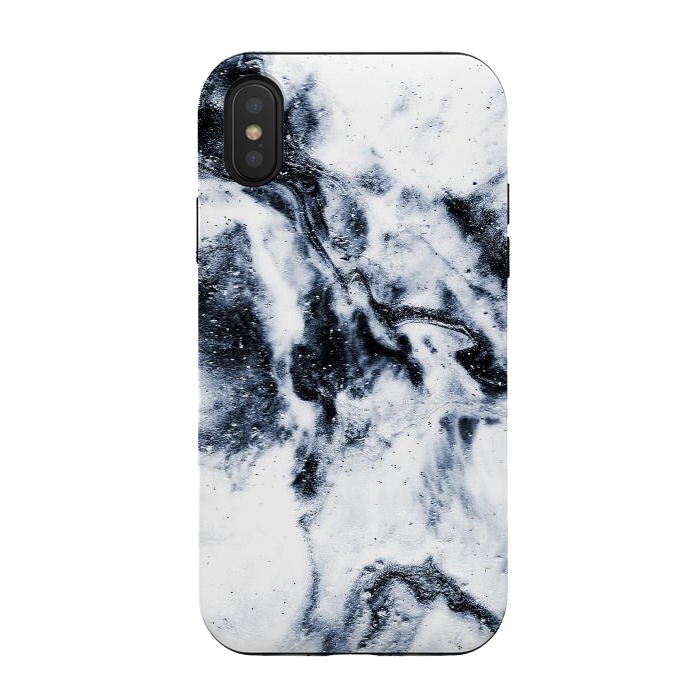 iPhone Xs / X StrongFit Navy Rugged Blast by Ashley Camille