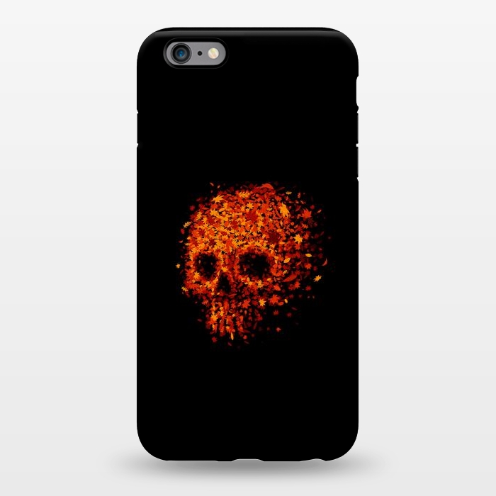 iPhone 6/6s plus StrongFit Autumn Skull - Fall Leaves by Vó Maria
