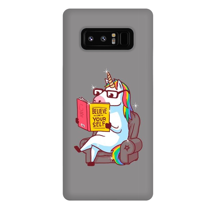 Galaxy Note 8 StrongFit Unicorn Believe Yourself Self Affirmation Book by Vó Maria