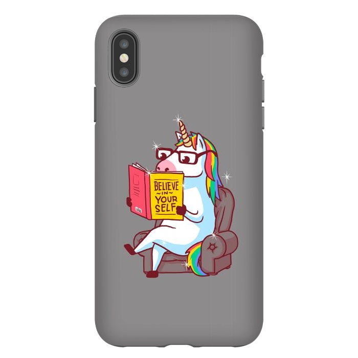 iPhone Xs Max StrongFit Unicorn Believe Yourself Self Affirmation Book by Vó Maria