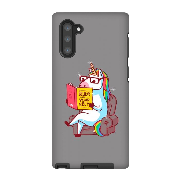 Galaxy Note 10 StrongFit Unicorn Believe Yourself Self Affirmation Book by Vó Maria
