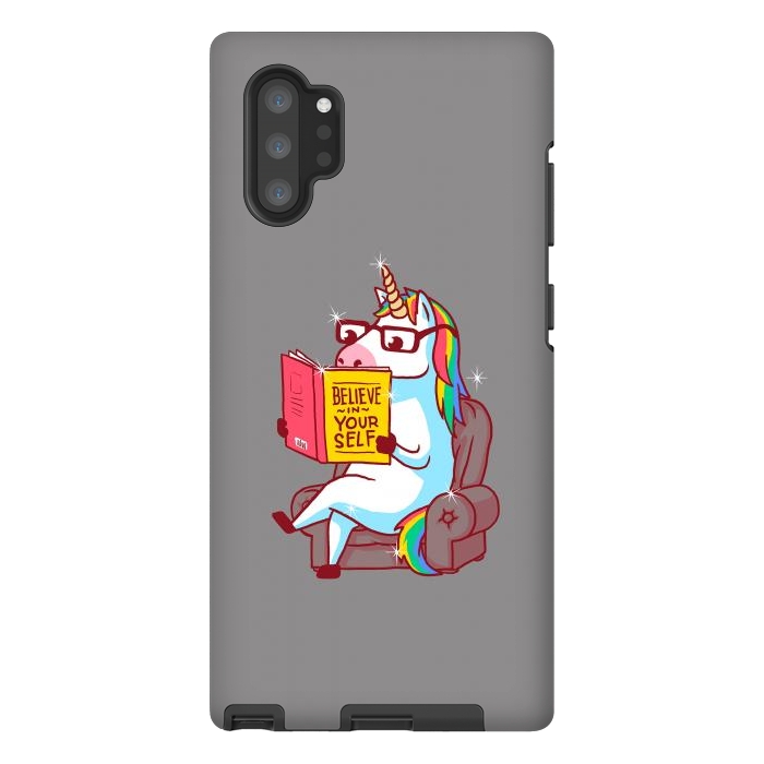 Galaxy Note 10 plus StrongFit Unicorn Believe Yourself Self Affirmation Book by Vó Maria