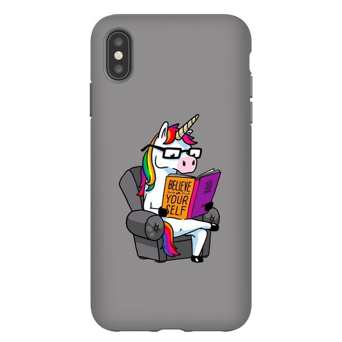 iPhone Xs Max StrongFit Unicorn Believe Yourself Self Affirmation Book Vol 1 by Vó Maria