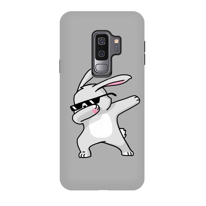 Galaxy S9 plus StrongFit Dabbing Easter Bunny by Vó Maria