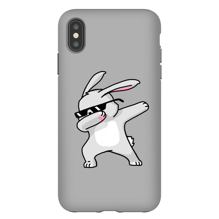 iPhone Xs Max StrongFit Dabbing Easter Bunny by Vó Maria
