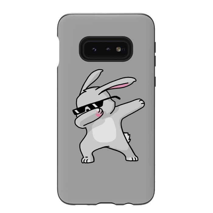 Galaxy S10e StrongFit Dabbing Easter Bunny by Vó Maria