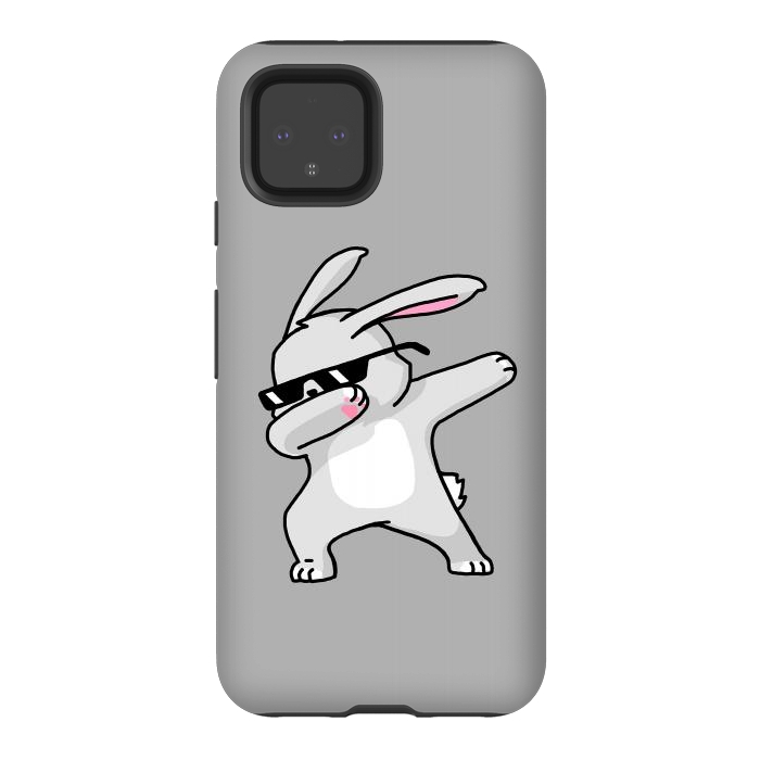 Pixel 4 StrongFit Dabbing Easter Bunny by Vó Maria