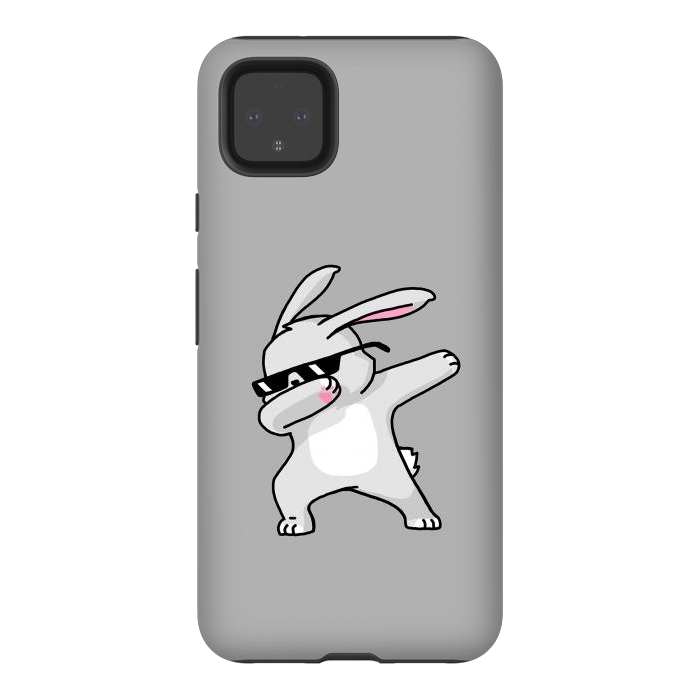 Pixel 4XL StrongFit Dabbing Easter Bunny by Vó Maria