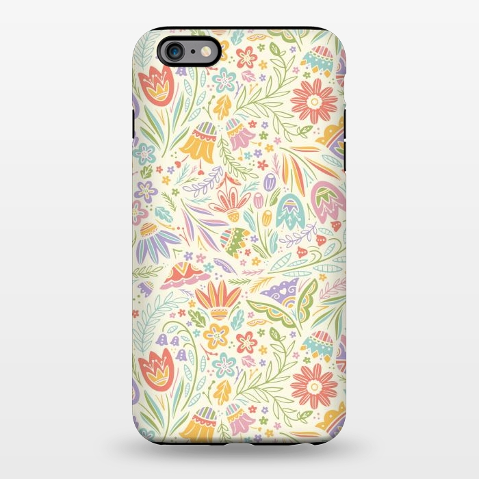 iPhone 6/6s plus StrongFit Pretty Pastel Floral by Noonday Design
