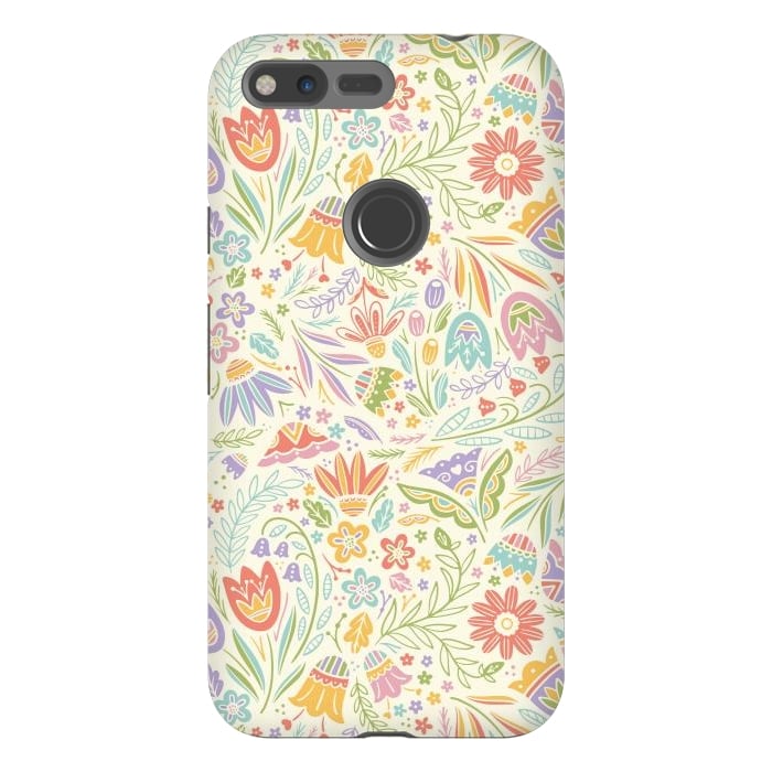Pixel XL StrongFit Pretty Pastel Floral by Noonday Design