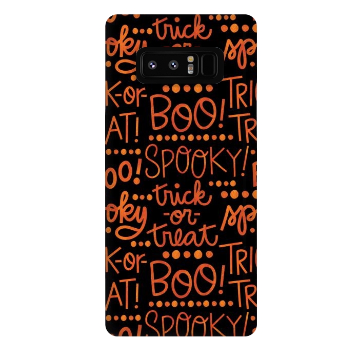 Galaxy Note 8 StrongFit Spooky Halloween Lettering by Noonday Design