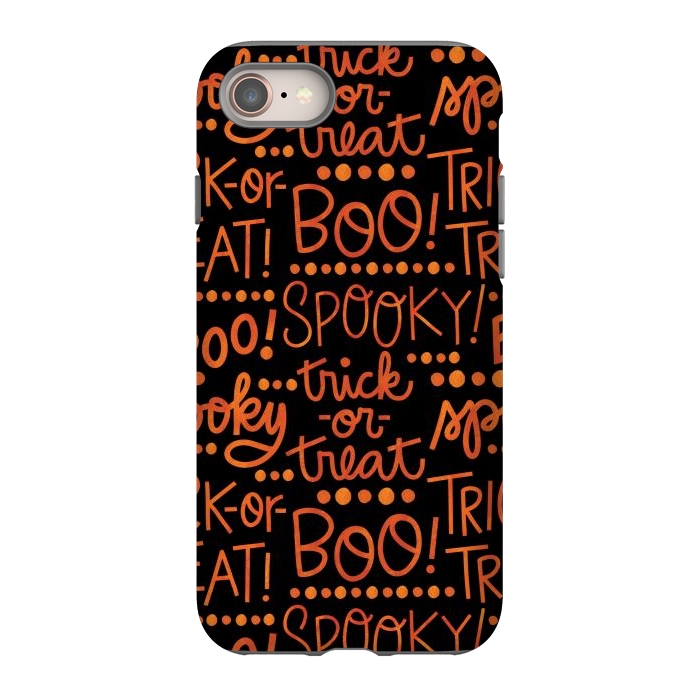 iPhone SE StrongFit Spooky Halloween Lettering by Noonday Design