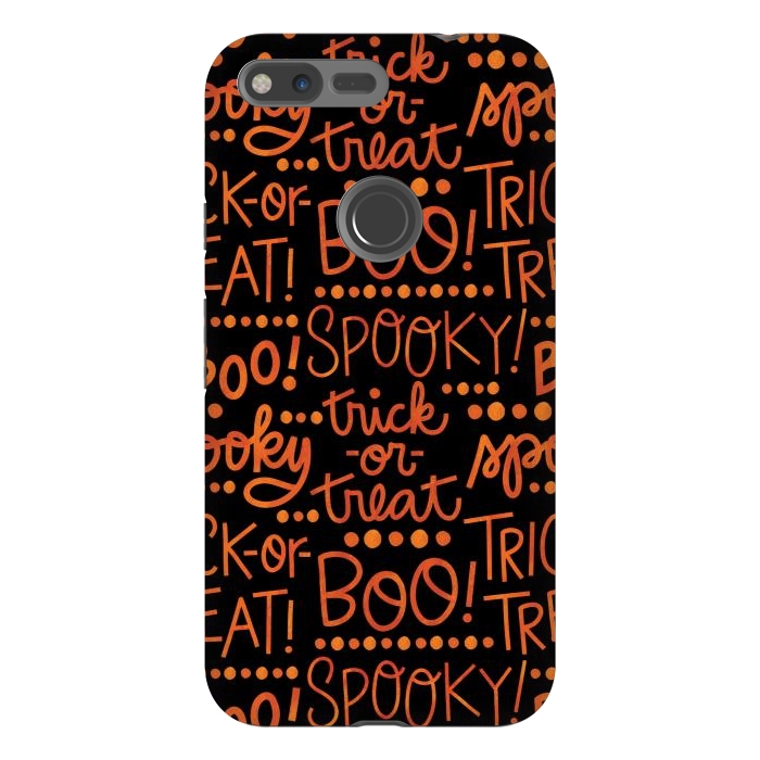 Pixel XL StrongFit Spooky Halloween Lettering by Noonday Design