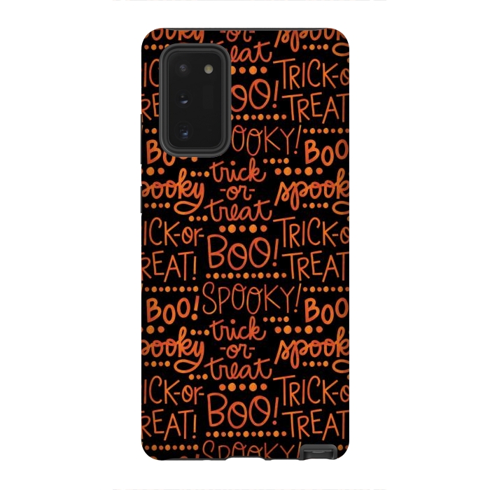 Galaxy Note 20 StrongFit Spooky Halloween Lettering by Noonday Design
