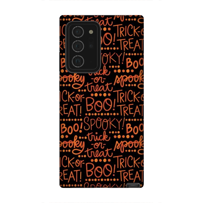 Galaxy Note 20 Ultra StrongFit Spooky Halloween Lettering by Noonday Design