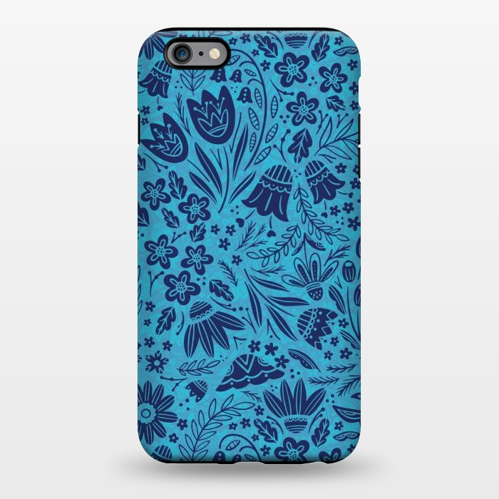 iPhone 6/6s plus StrongFit Dainty Blue Floral by Noonday Design