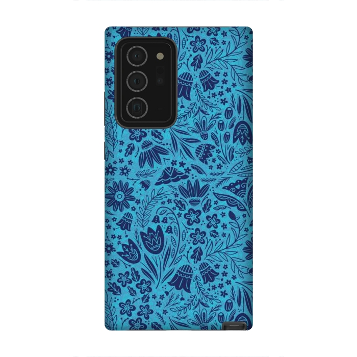 Galaxy Note 20 Ultra StrongFit Dainty Blue Floral by Noonday Design