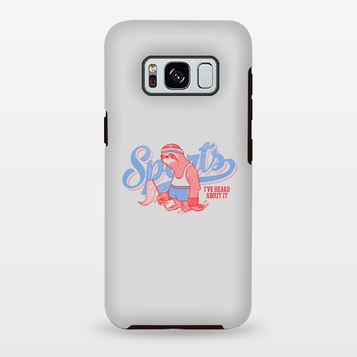 Galaxy S8 plus StrongFit Sports Sloth by Vó Maria