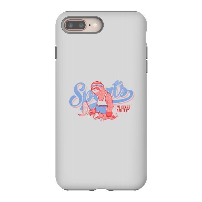 iPhone 8 plus StrongFit Sports Sloth by Vó Maria