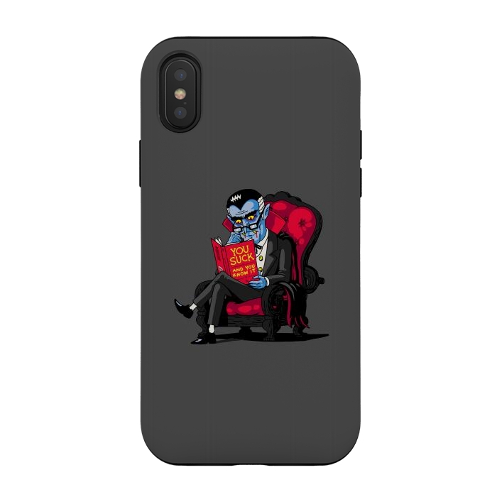 iPhone Xs / X StrongFit Vampires - You Suck and You Know it by Vó Maria