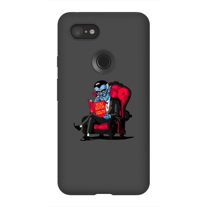 Pixel 3XL StrongFit Vampires - You Suck and You Know it by Vó Maria