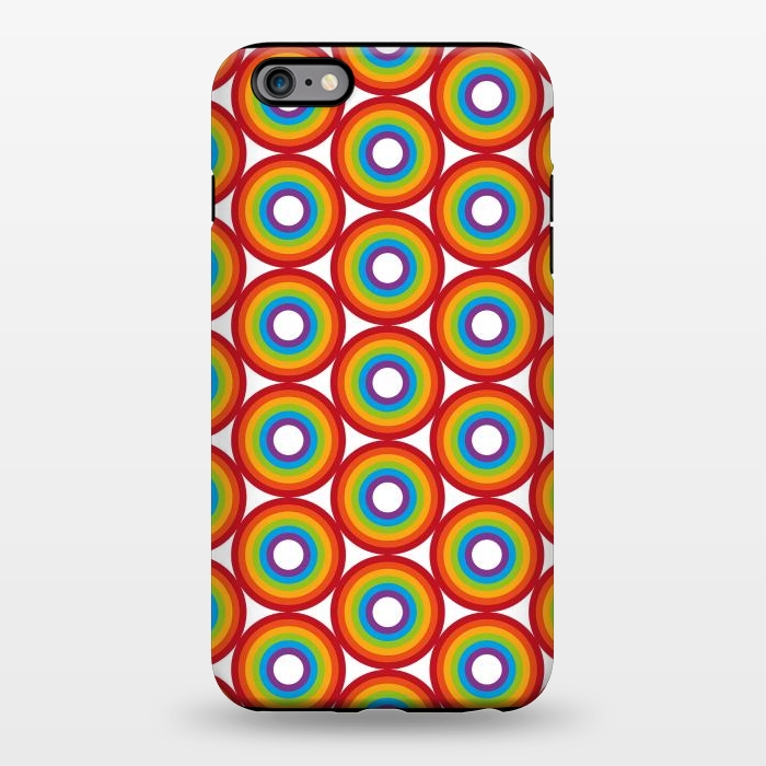 iPhone 6/6s plus StrongFit Rainbow Circle Pattern by Majoih