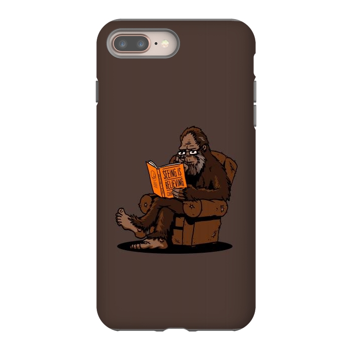 iPhone 7 plus StrongFit BigFoot Reading Book - Seeing is Believing by Vó Maria