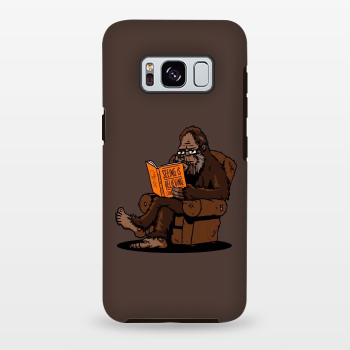 Galaxy S8 plus StrongFit BigFoot Reading Book - Seeing is Believing by Vó Maria