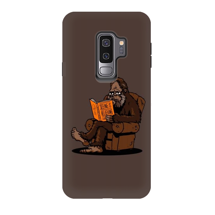 Galaxy S9 plus StrongFit BigFoot Reading Book - Seeing is Believing by Vó Maria