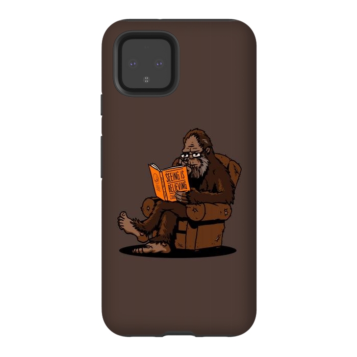 Pixel 4 StrongFit BigFoot Reading Book - Seeing is Believing by Vó Maria