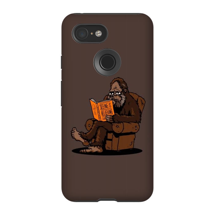 Pixel 3 StrongFit BigFoot Reading Book - Seeing is Believing by Vó Maria
