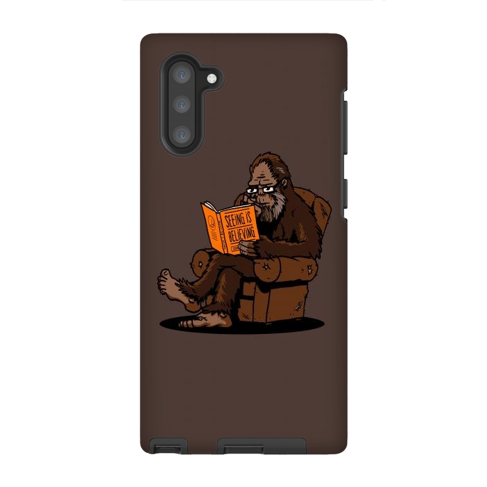 Galaxy Note 10 StrongFit BigFoot Reading Book - Seeing is Believing by Vó Maria