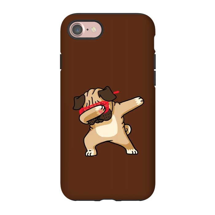 iPhone 7 StrongFit Dabbing Pug by Vó Maria